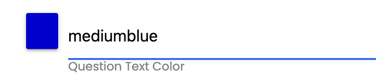 Enter a standard color name