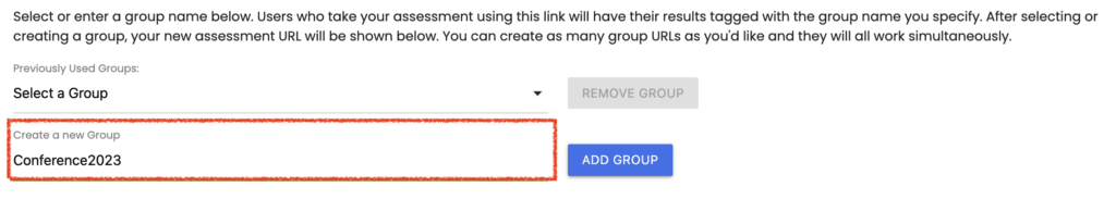 Create a new Group