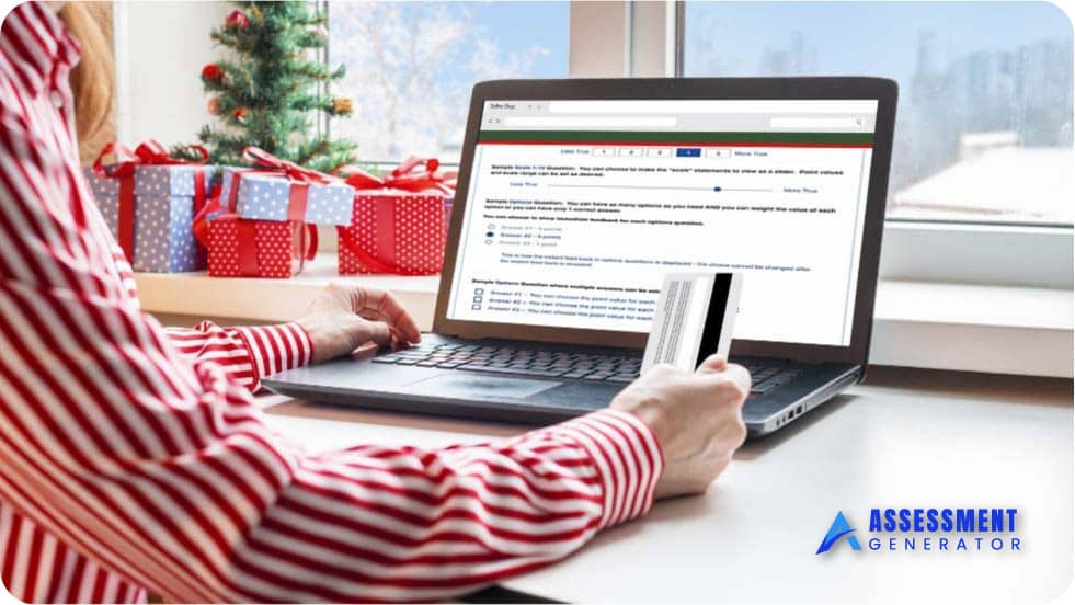 Online Assessments with Holiday Marketing